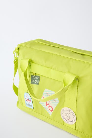 SAC À DOS DE VOYAGE AVEC PIÈCES - Jaune de Zara - Image 2