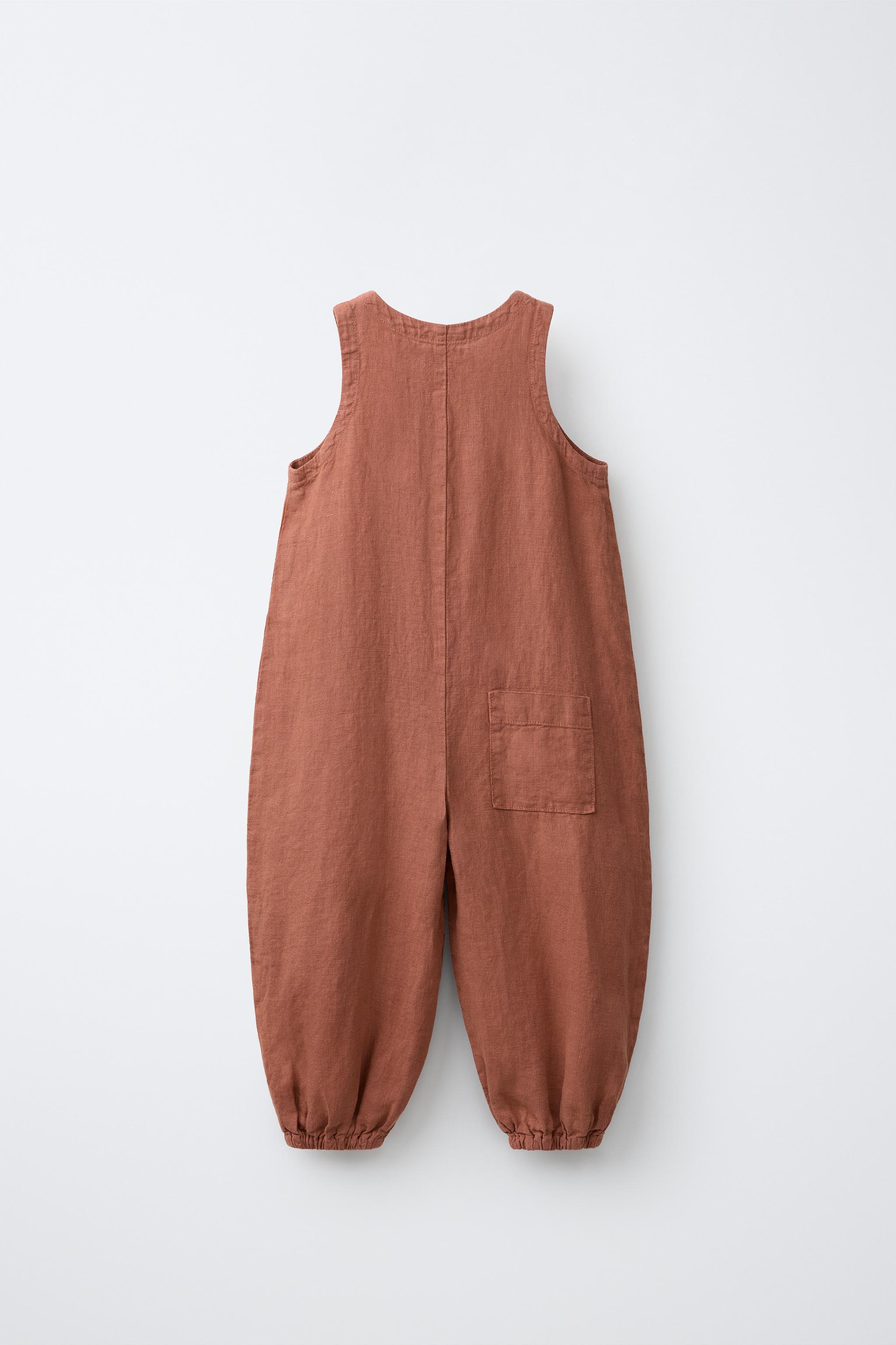 100% LINEN LONG JUMPSUIT