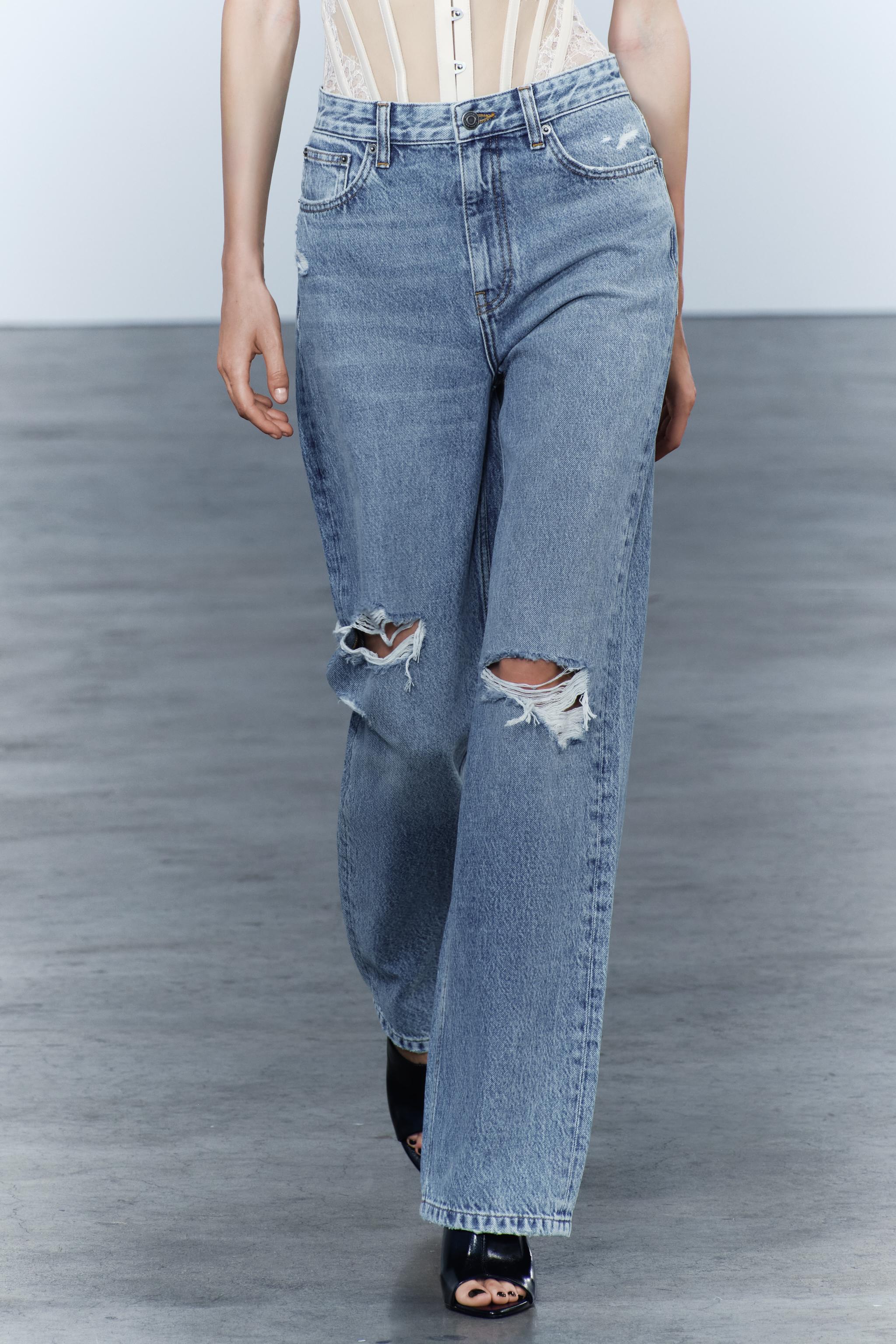 Zara pantalon femme jean sale