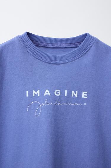 JOHN LENNON ® EMBROIDERED T-SHIRT - Blue by Zara - Image 2
