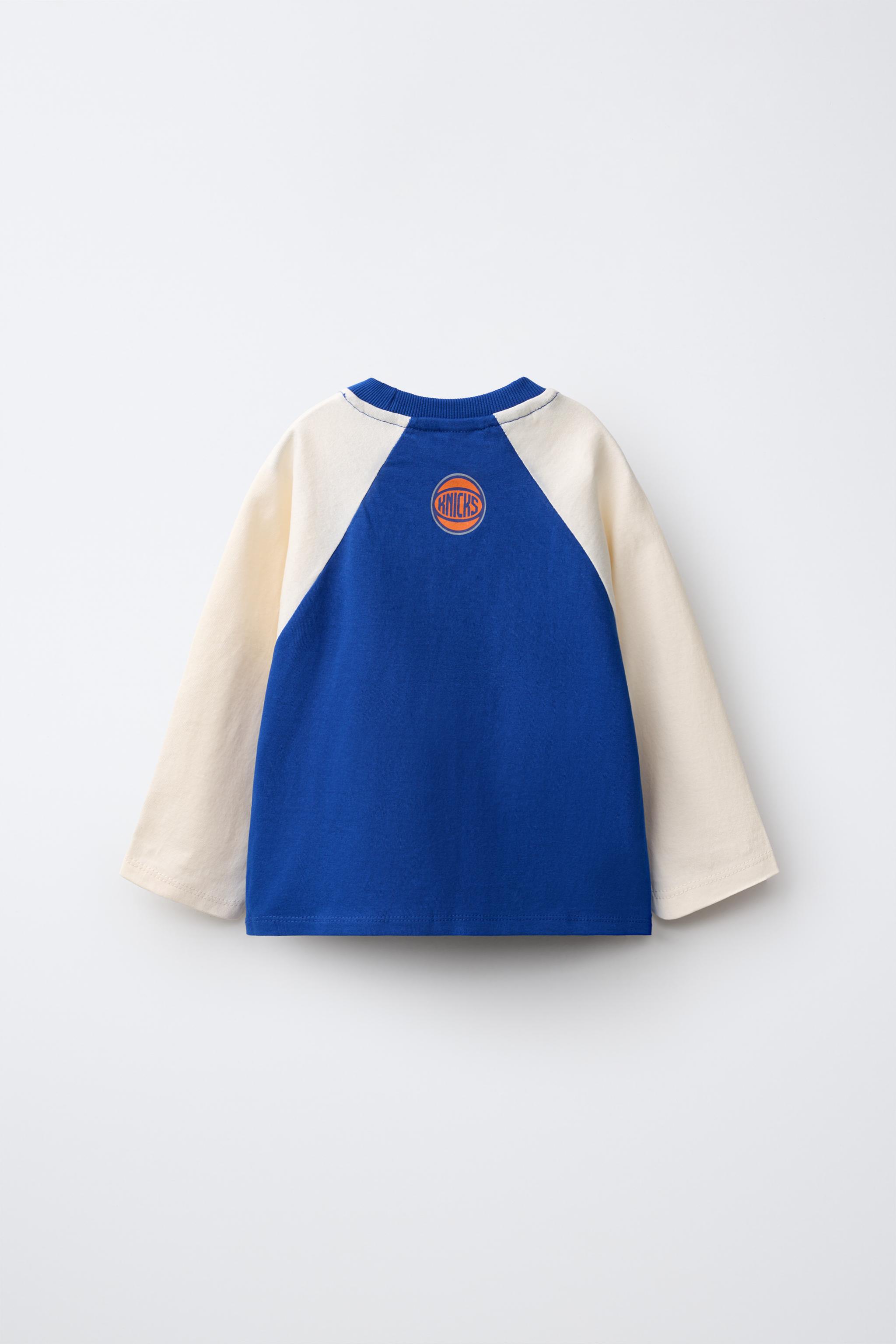 NBA NYC KNICKS RAGLAN SLEEVE T-SHIRT