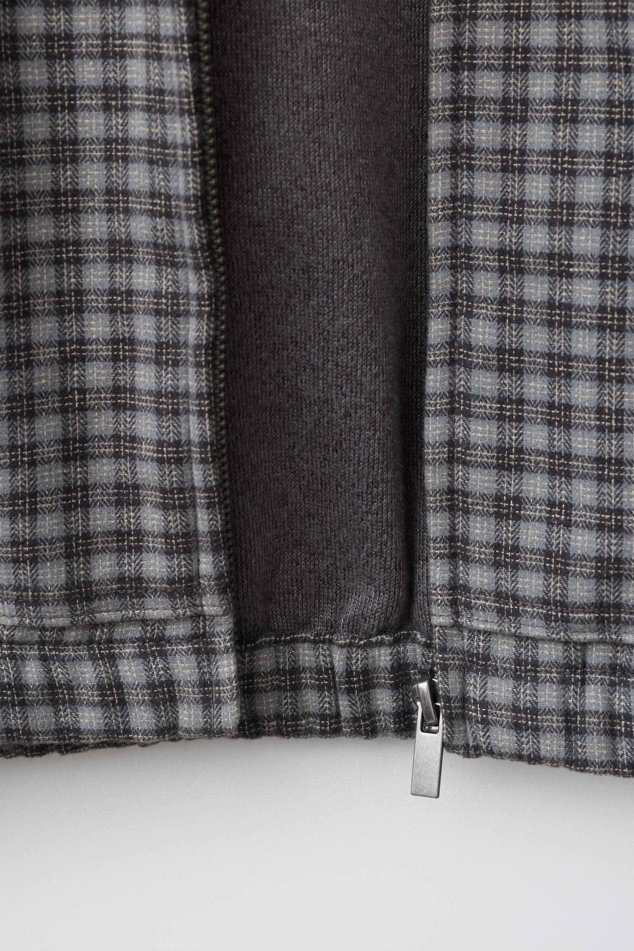 PLAID HOODIE OVERSHIRT