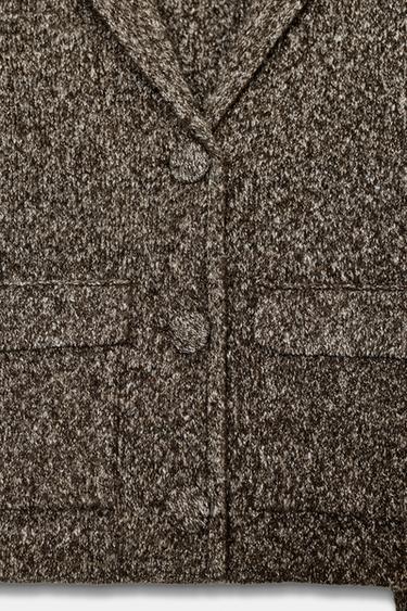 JASPÉ KNIT CARDIGAN - Brown marl by Zara - Image 7
