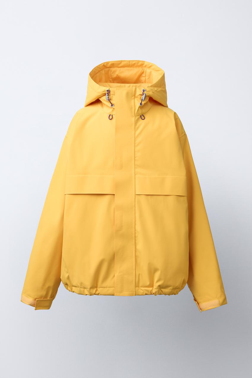 Veste Zara pour femme coupe-vent jaune taille Sz L courte Veste Zara pour femme coupe-vent jaune taille Sz L courte