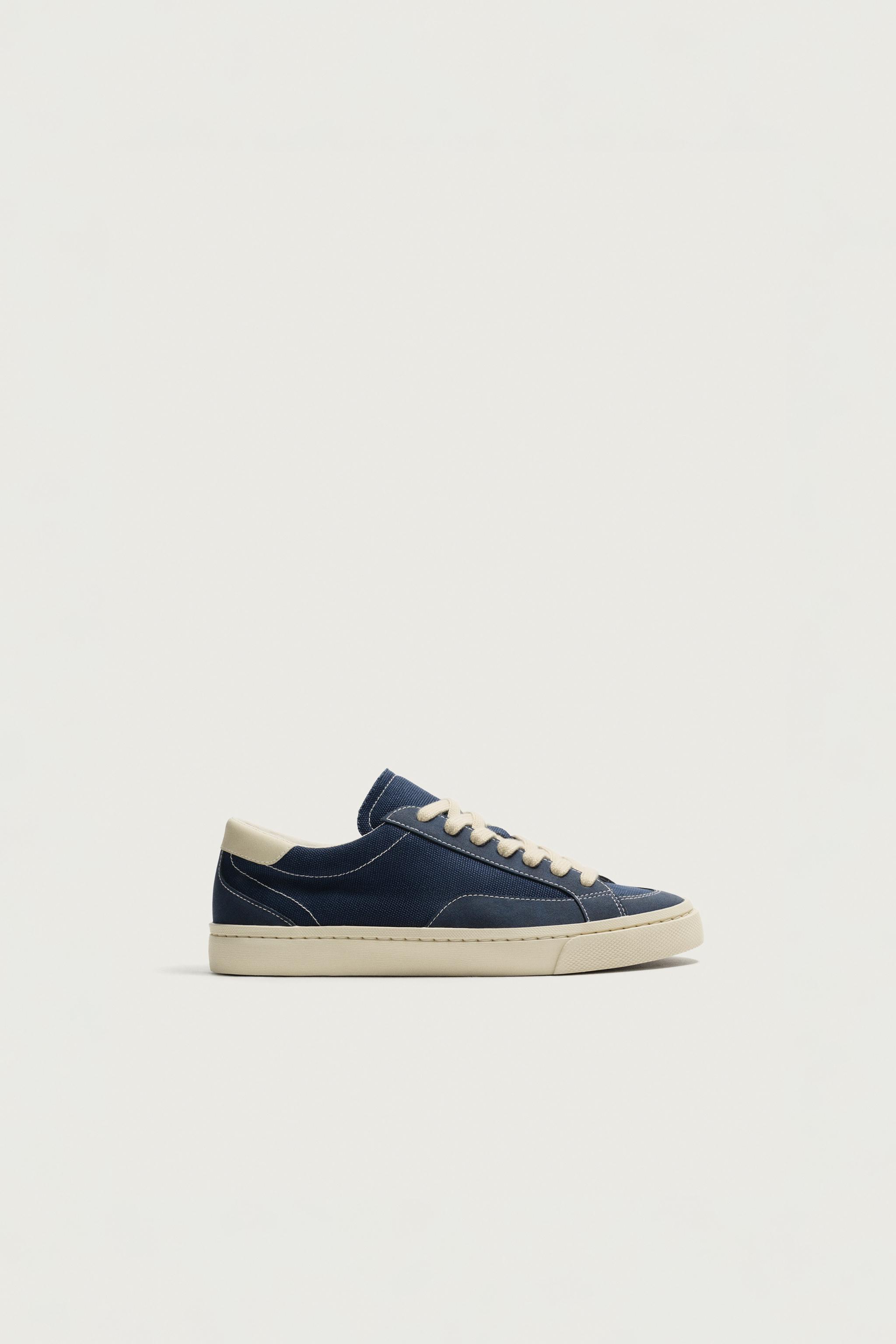 FABRIC SNEAKERS — Blue