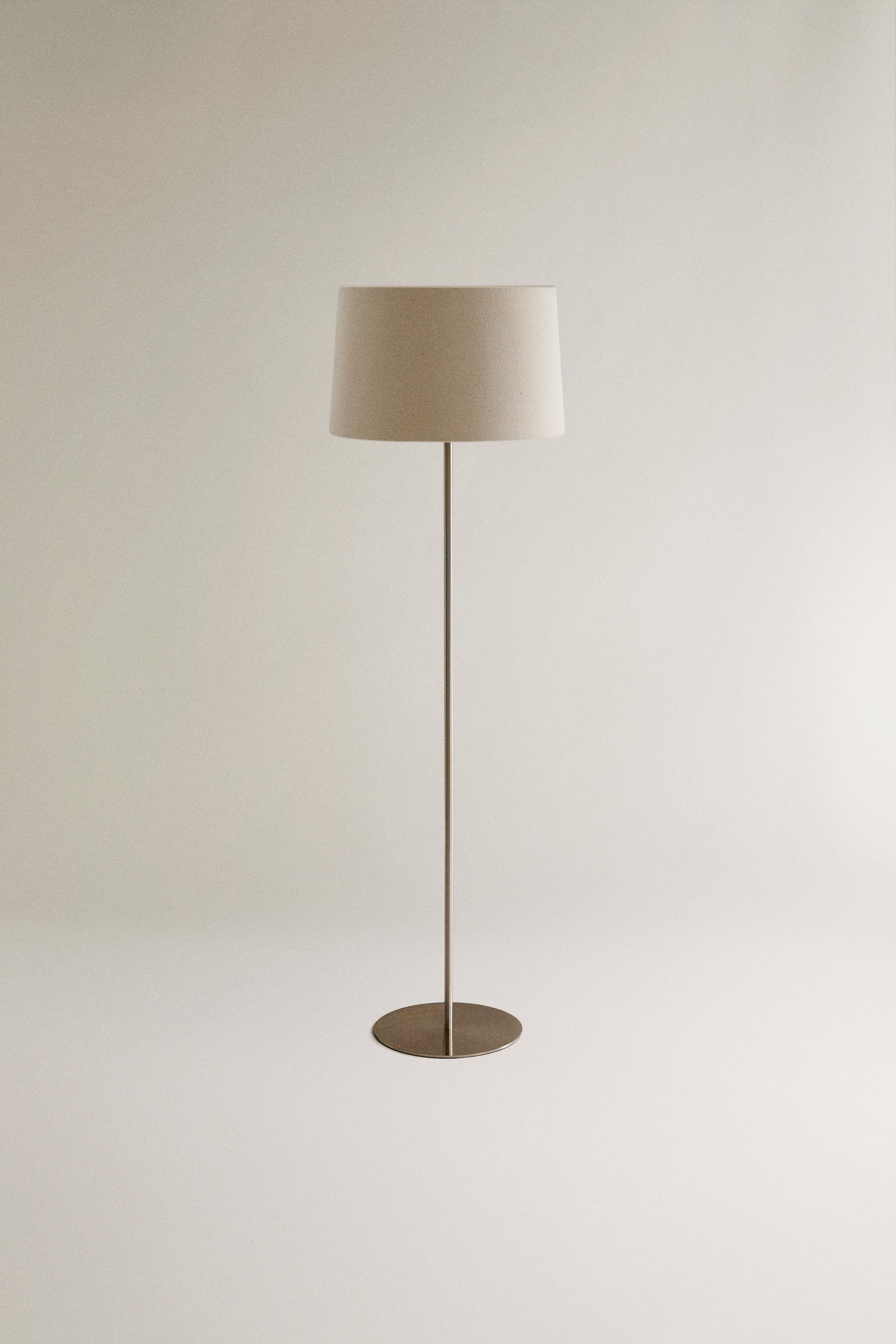 EXTENDABLE METAL BASE FLOOR LAMP - Ecru | ZARA United States