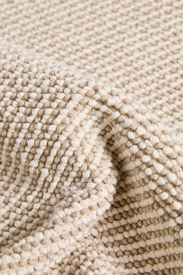 TAPIS DE BAIN COTON ET CHANVRE - Beige clair de Zara - Image 4