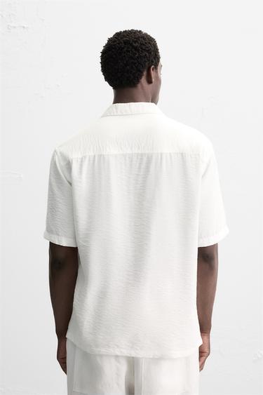RELAXED FIT FLOWING SHIRT - White by Zara - Image 2