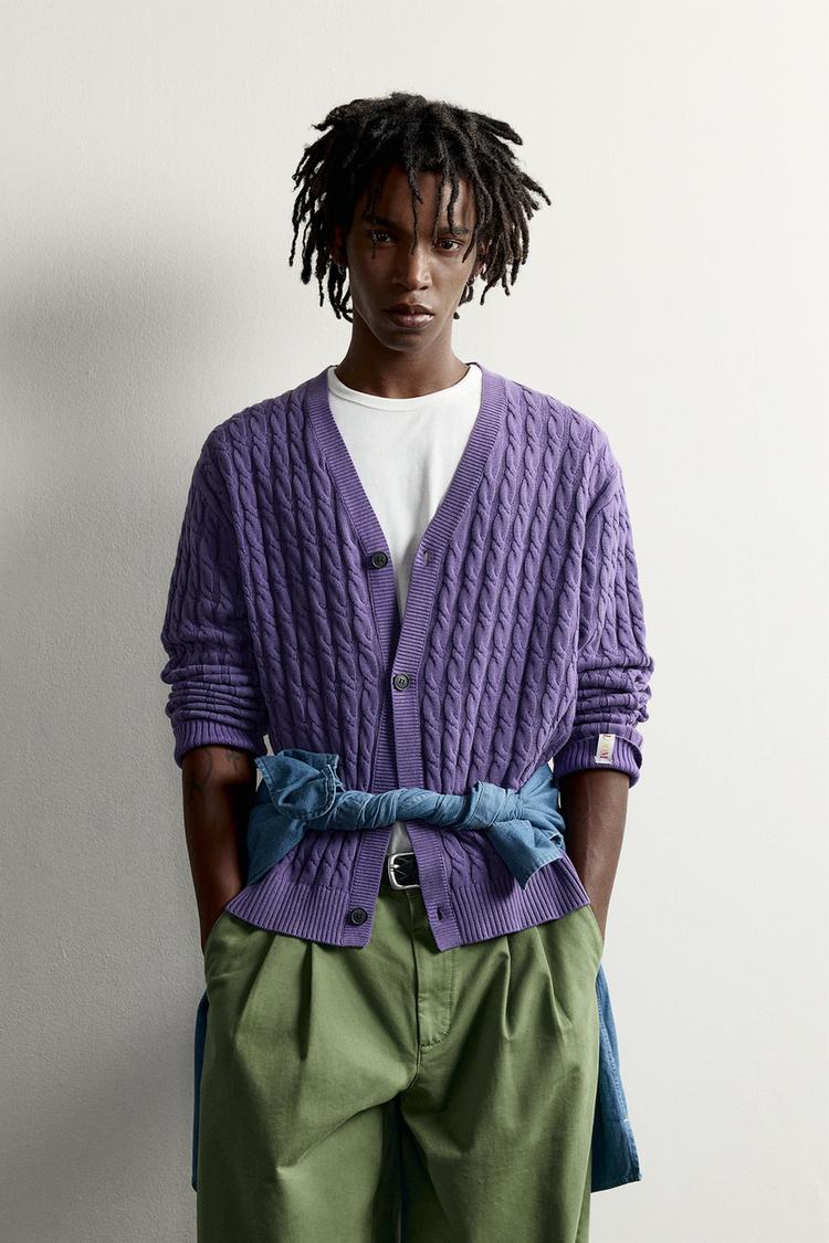 Cardigan trenzas fruit of the loom