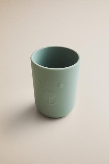 KIDS' BEAR SILICONE TUMBLER — Blue 1