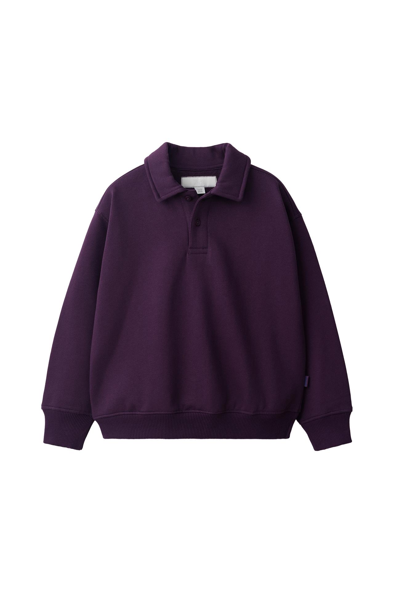 POLO COLLAR SWEATSHIRT