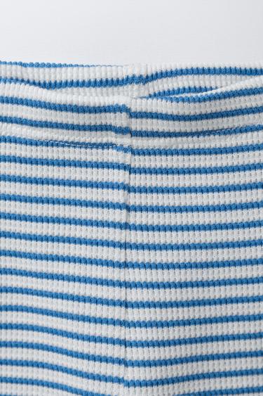 ENSEMBLE BODY ET LEGGING À RAYURES AVEC POUSSIN BRODÉ - Bleu marine de Zara - Image 4