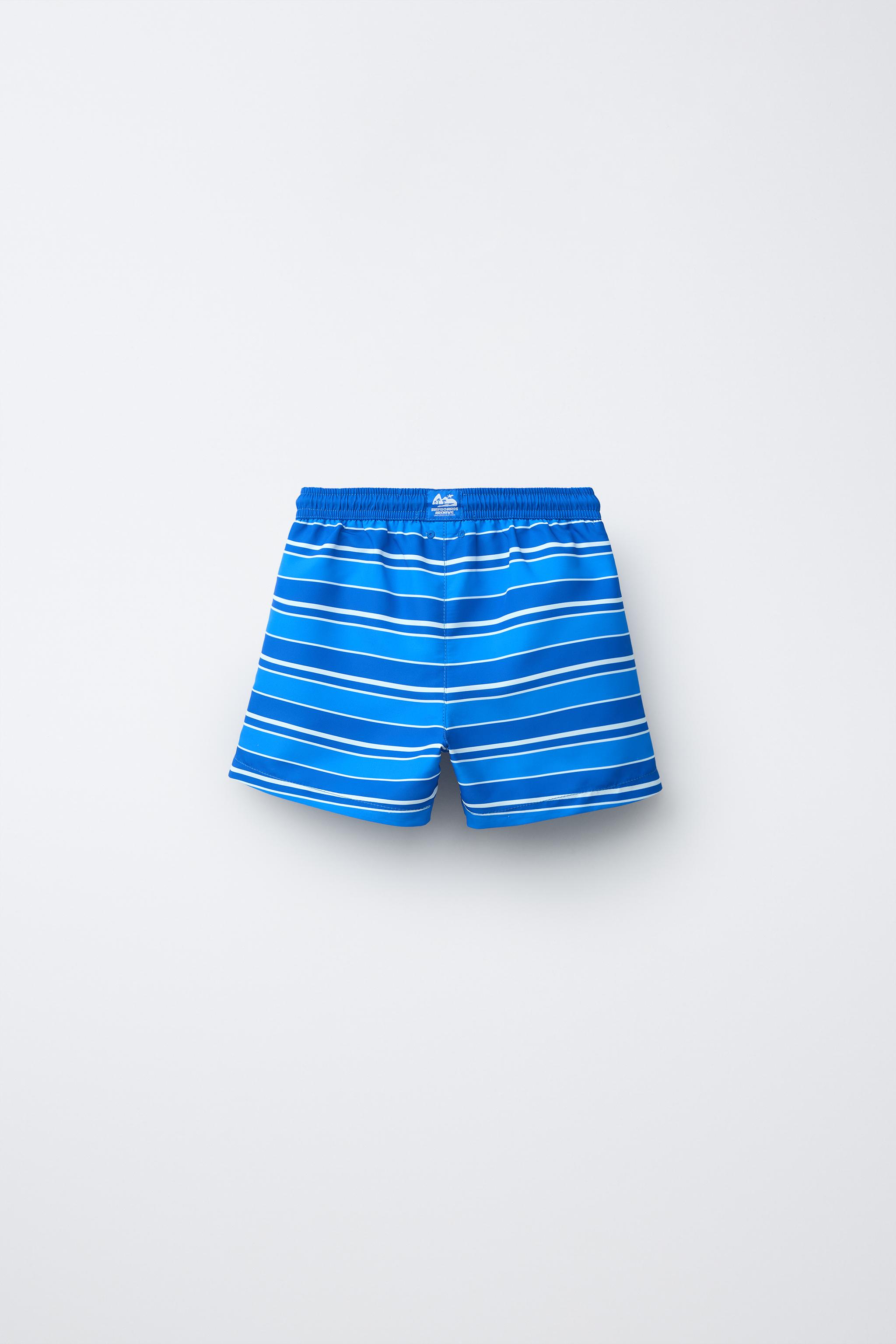 6-14 ANS/ SHORT DE BAIN À RAYURES