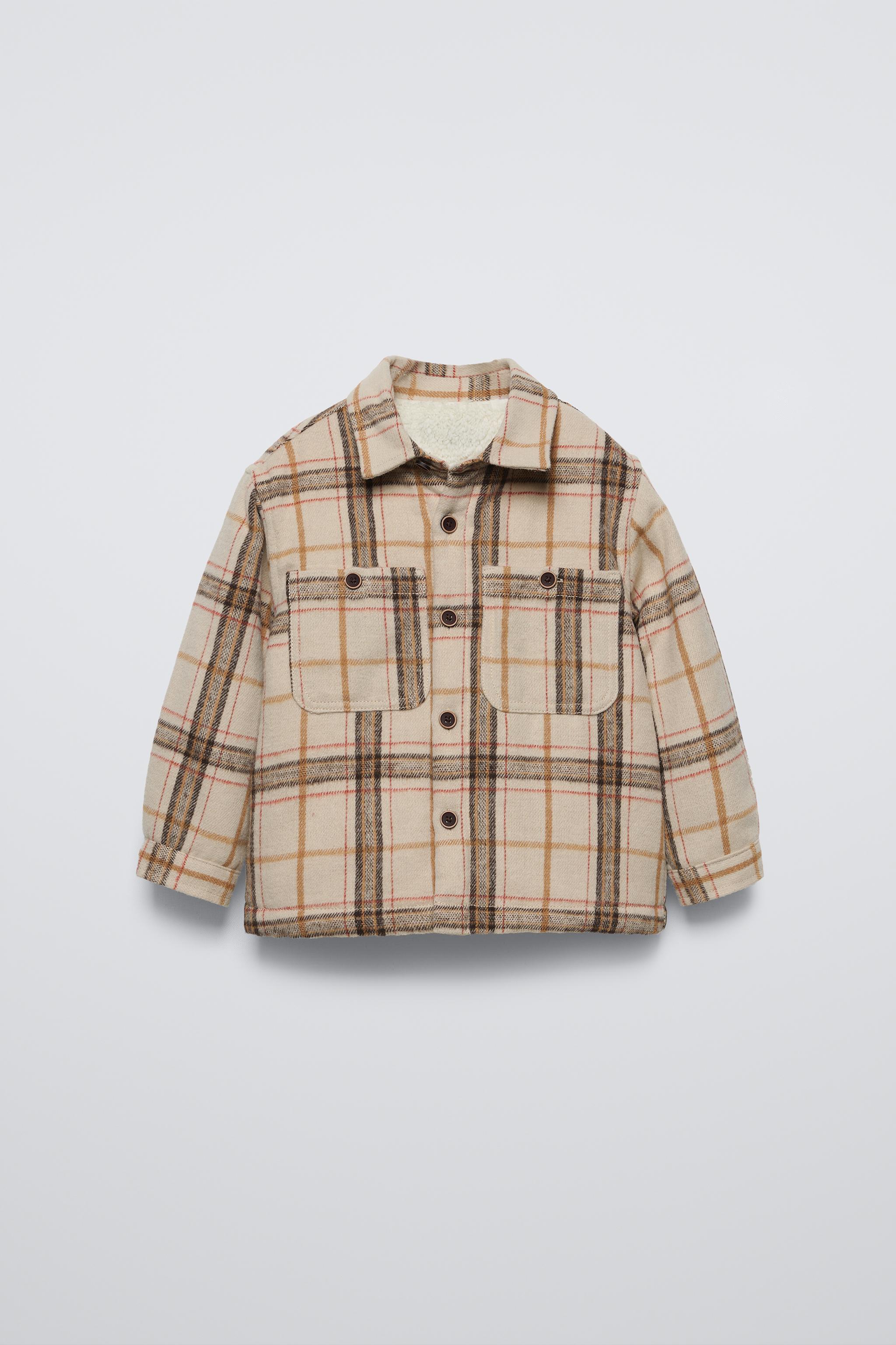 Zara plaid overshirt jacket. Size 4-5t authentic