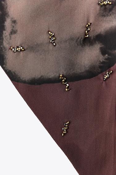 BEADED PRINTED BANDANNA - Multicoloured by Zara - Image 6