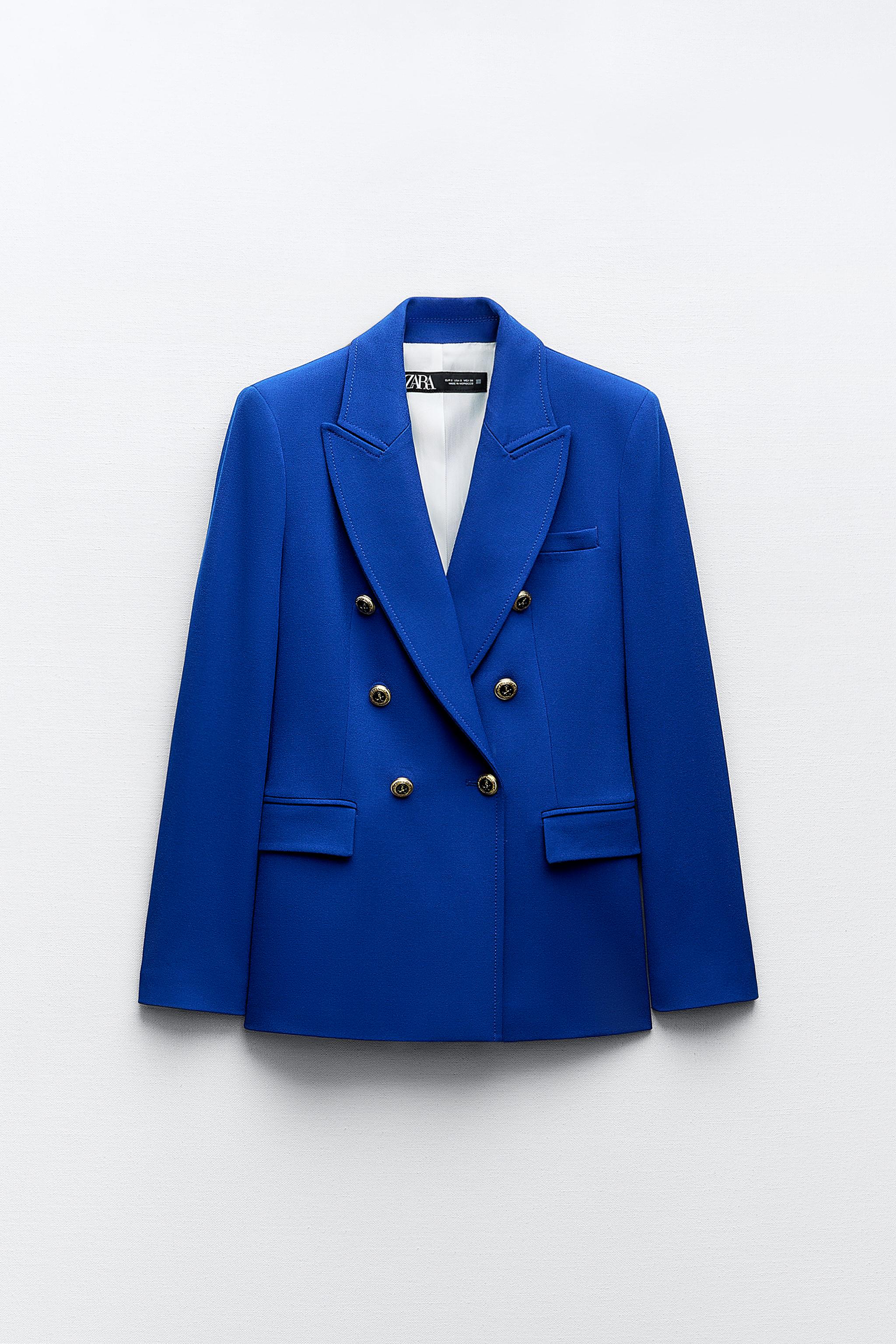 TAILORED DOUBLE BREASTED BLAZER - Bluish