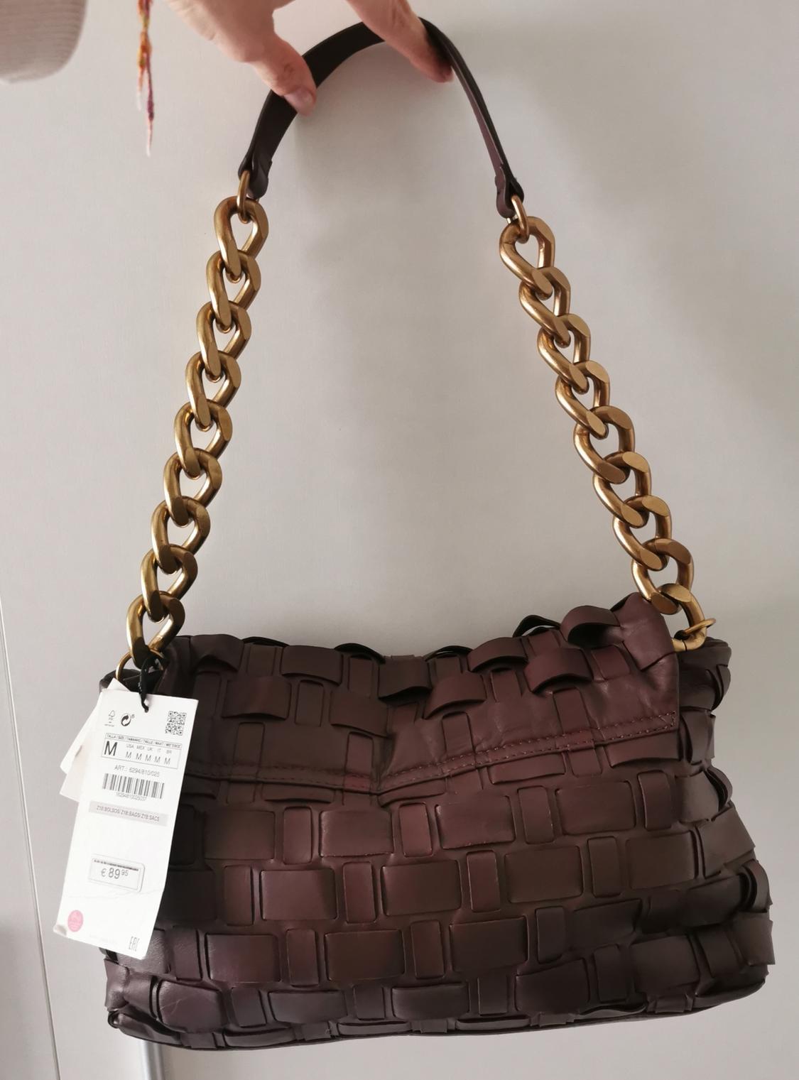 BRAIDED LEATHER SHOULDER BAG - Image 2
