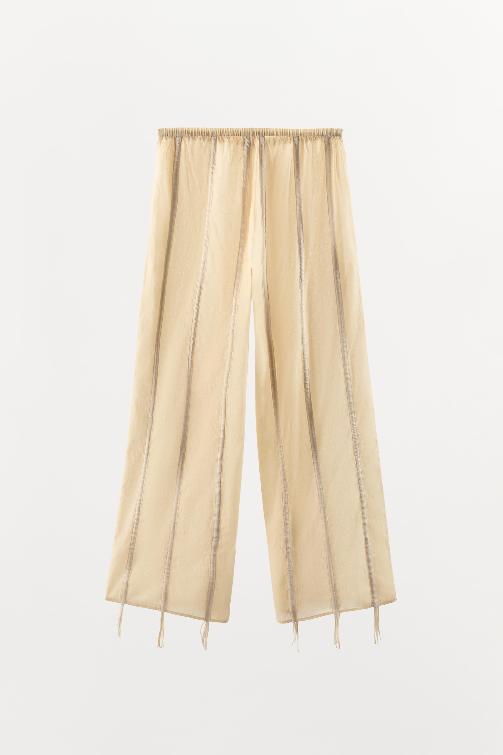 COTTON PANTS WITH TIES