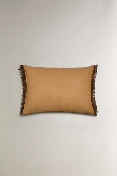 HOUSSE DE COUSSIN CHEVRON - Marron de Zara - Image 2