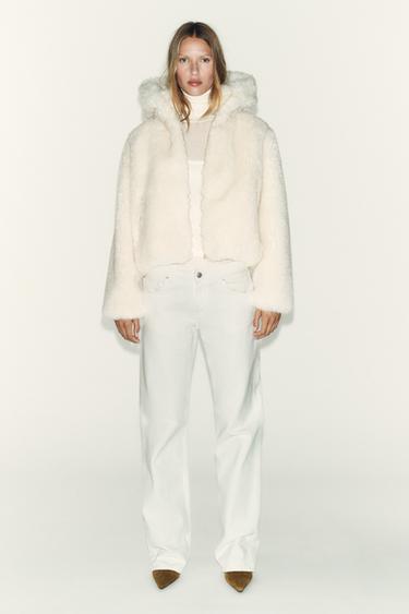 BOMBER BORREGUILLO CAPUCHA CON ASILAMIENTO TÉRMICO - Crudo de Zara