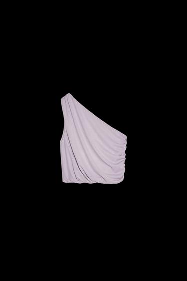 DRAPED TULLE TOP - Blue by Zara - Image 0