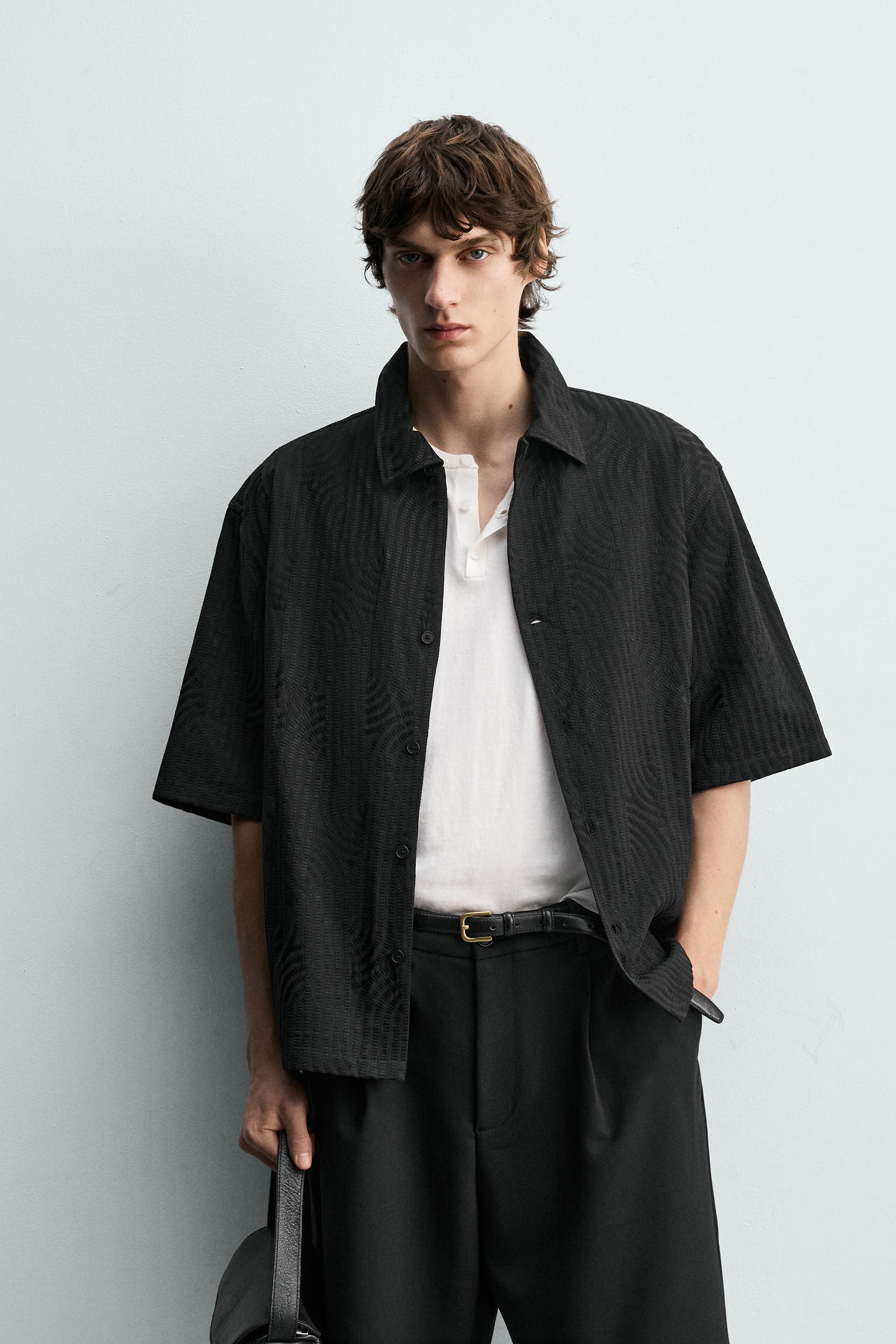 EMBROIDERED JACQUARD SHIRT