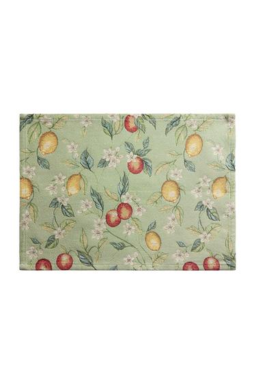 Zara JACQUARD FRUIT PLACEMAT - 綠色