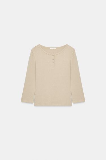 CAMISETA PANADERA - Beige de Zara - Imagen 0