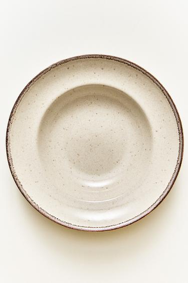 STONEWARE PASTA PLATE - Light ecru by Zara - Image 4