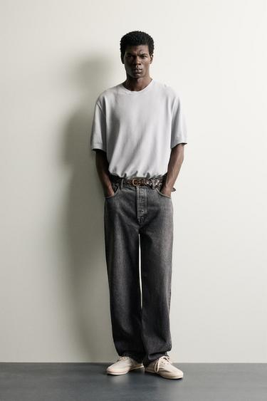 T-SHIRT IM RELAXED FIT - Blau / Grau von Zara