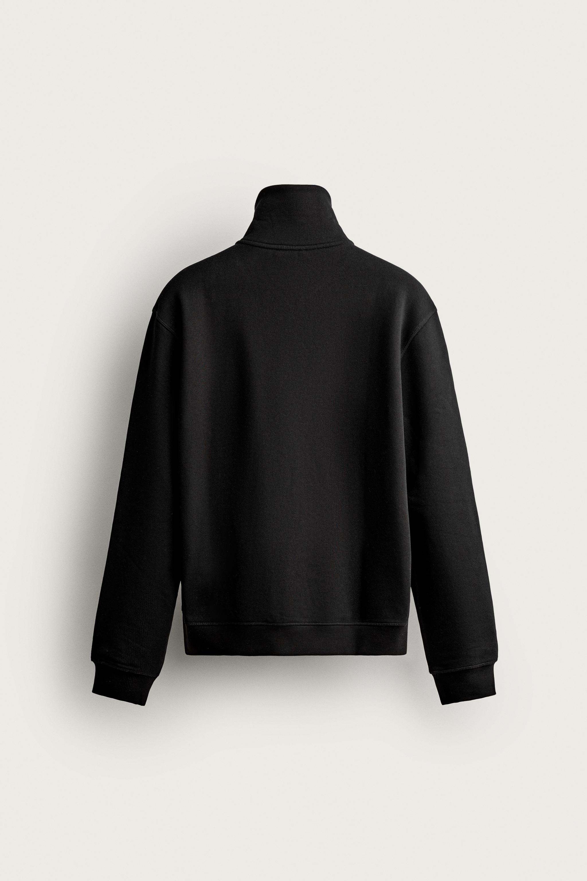 BASIC QUARTER-ZIP SWEATSHIRT