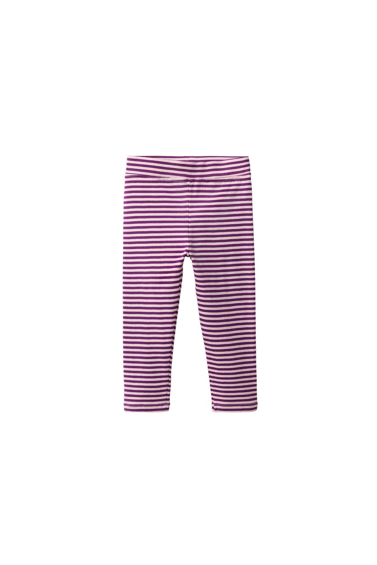 FLORAL AND SOLID LEGGINGS TWO-PACK — Burgundy