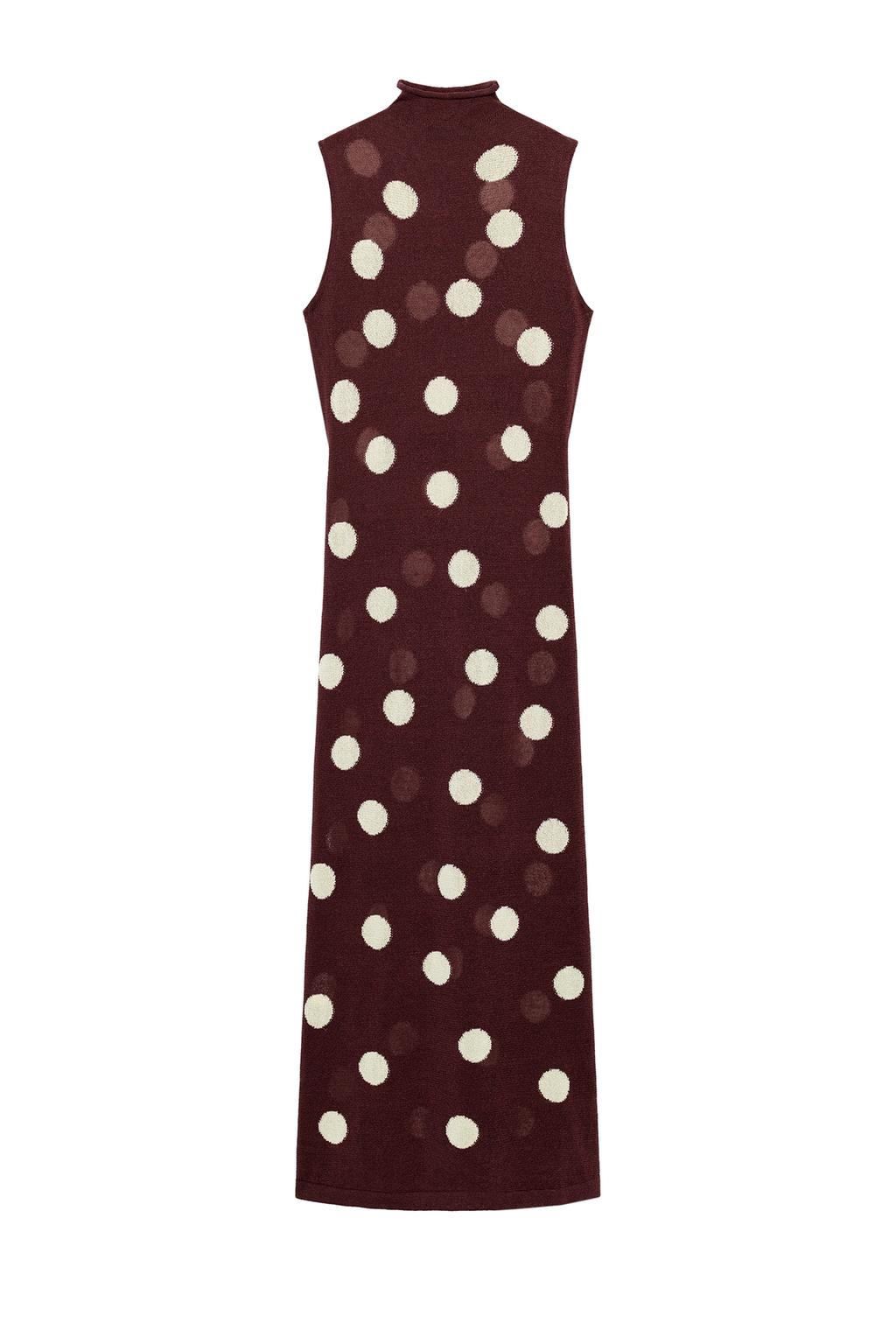 POLKA DOT KNIT DRESS - image 3