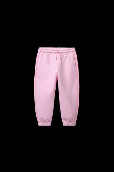 Zara WARM AND COZY JOGGING PANTS WITH TOPSTITCHING - Mid-pink - Image 0