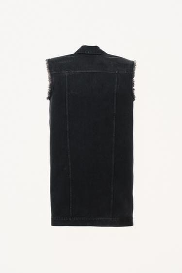 SLEEVELESS DENIM DRESS WILLY CHAVARRIA X ZARA - Black by Zara - Image 4