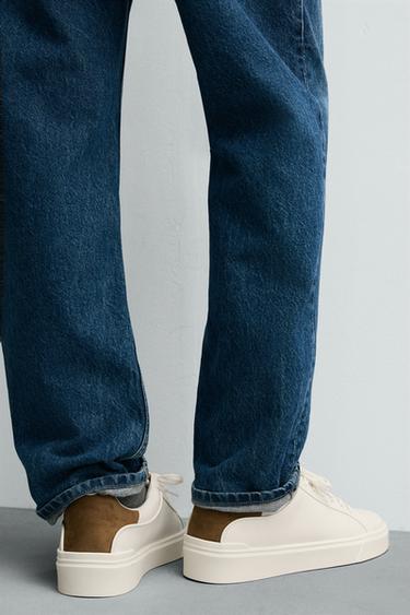 TRAINERS WITH HEEL DETAIL - Camel Brown by Zara