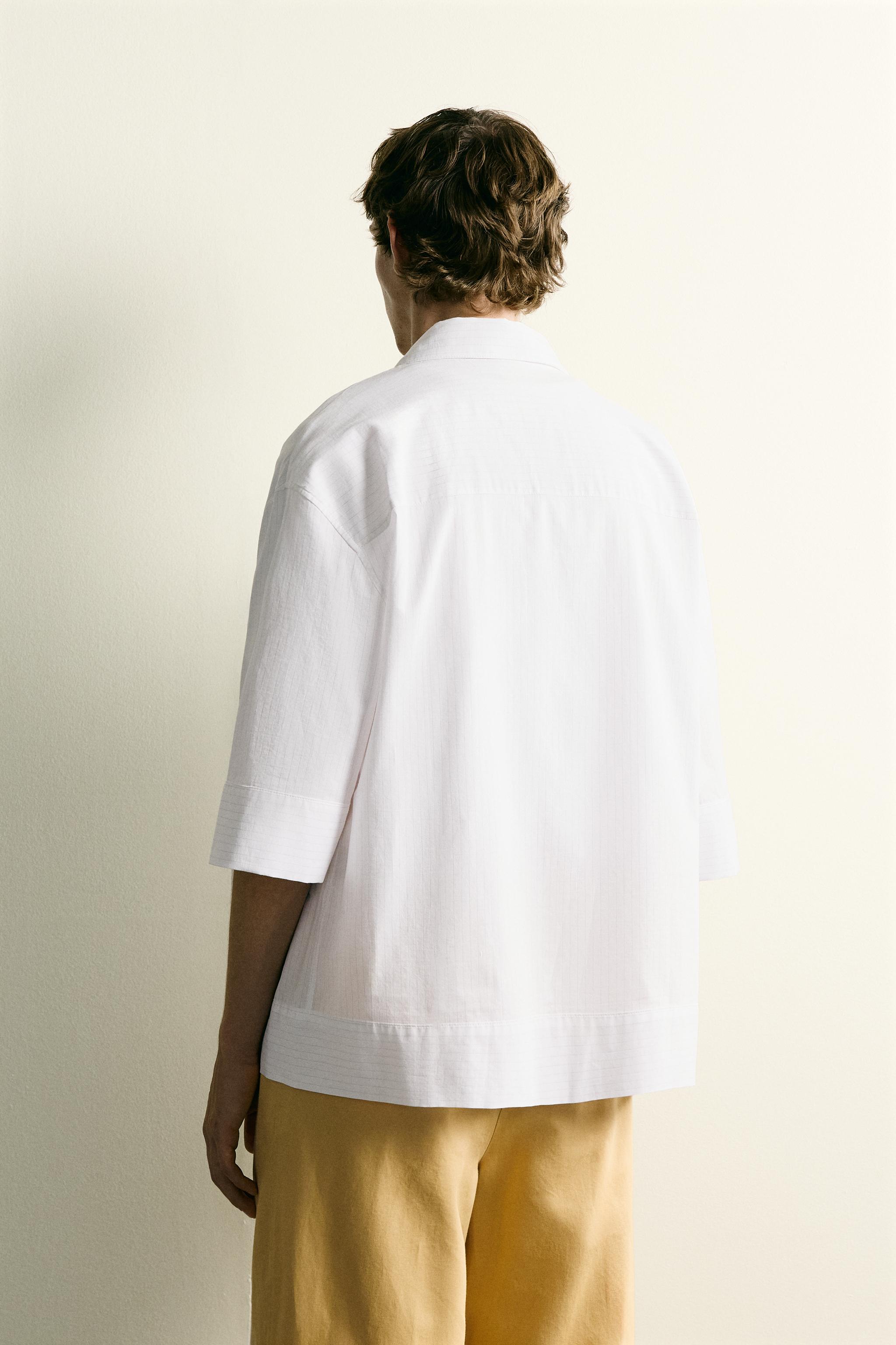 STRIPED BOXY FIT SHIRT