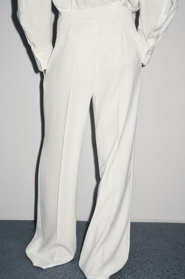 PANTALON DROIT ZW COLLECTION - Écru de Zara - Image 5