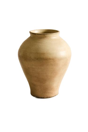 LIGHT TERRACOTTA VASE - Light brown by Zara