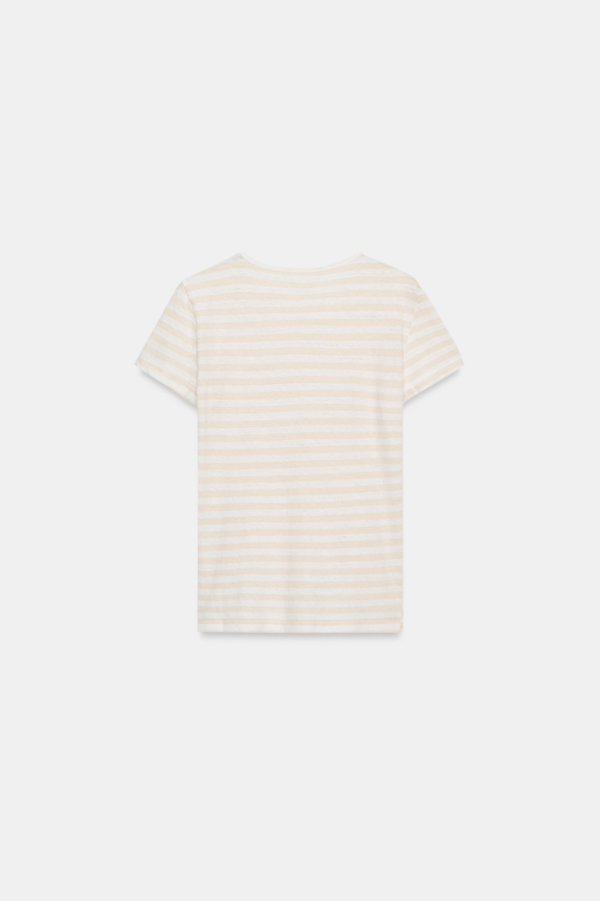 LINEN BLEND SHORT SLEEVE T-SHIRT