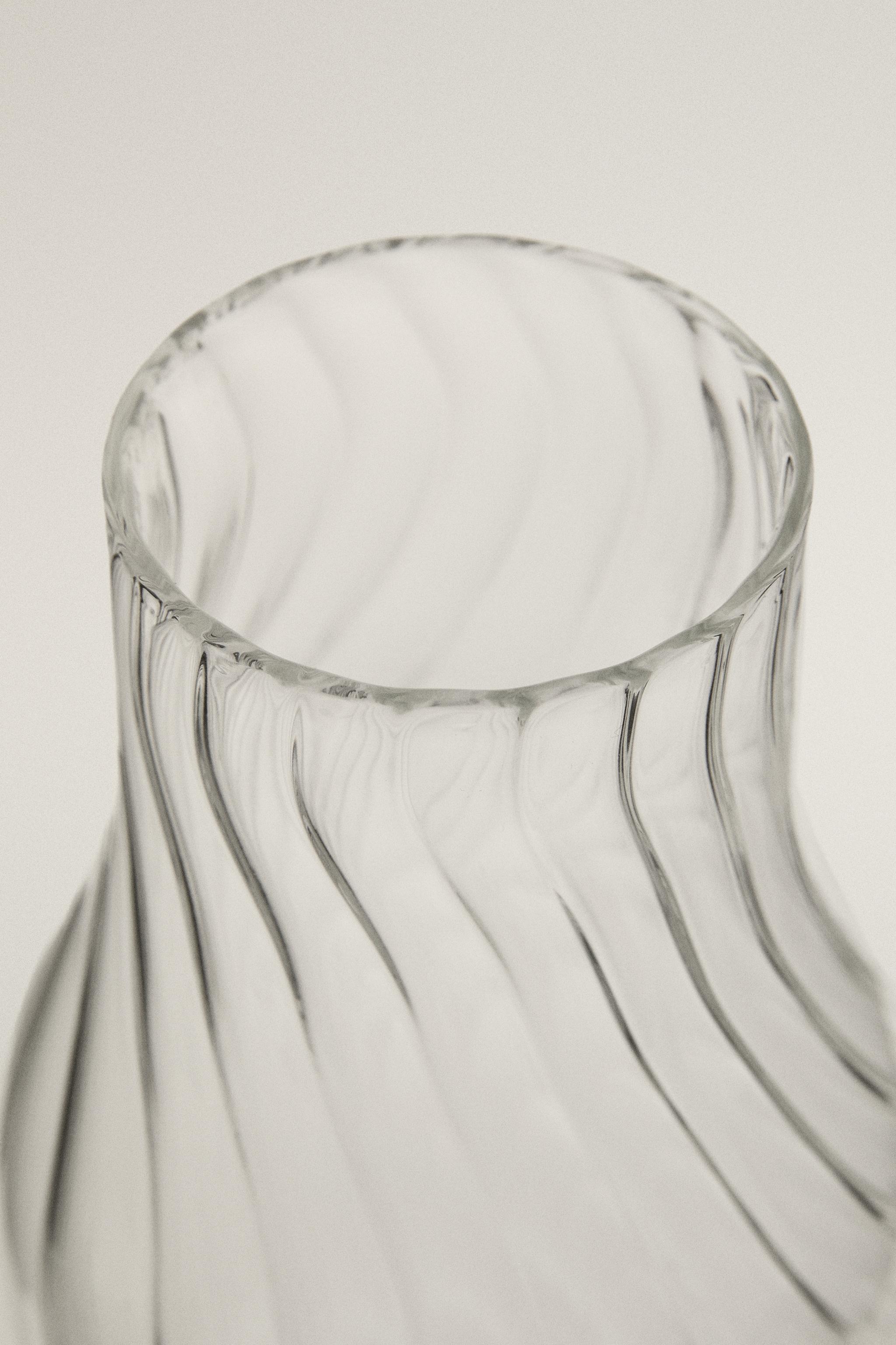 GLASS BEDSIDE CARAFE AND TUMBLER SET
