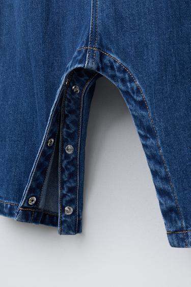 SALOPETTE EN DENIM - Bleu moyen de Zara - Image 3