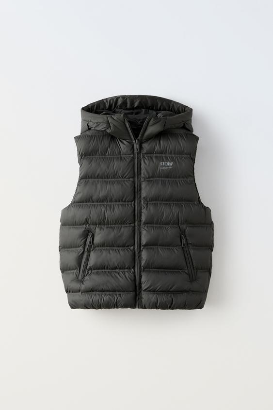 Puffer Gilet Zara Body Warmer Women's Abrigo Chaleco Sin