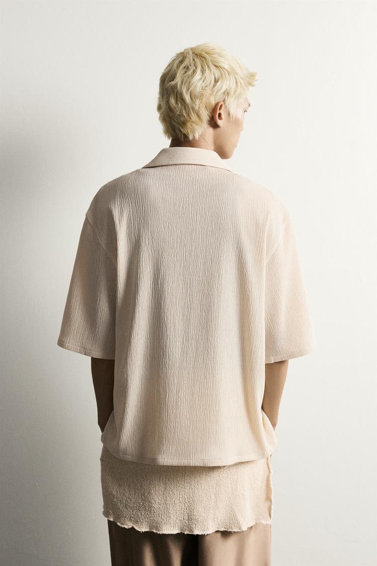 Camisa de corte relajado con textura 3