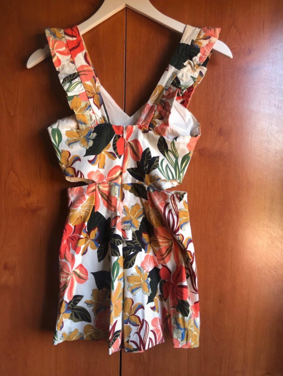 PRINTED STRAPPY JUMPSUIT DRESS - Image 3
