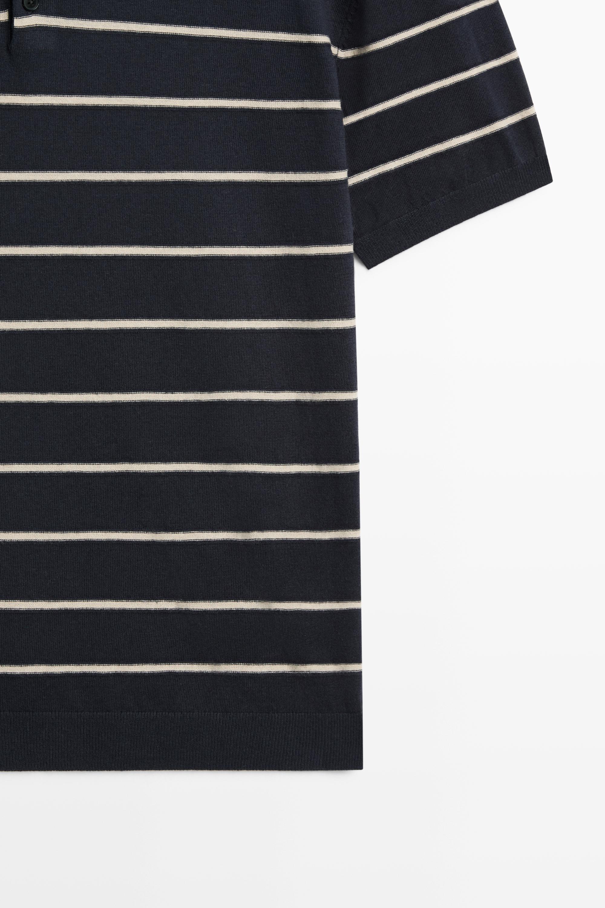 100% cotton striped knit sweater
