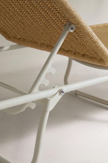 CHAISE LONGUE PLIANTE EXTÉRIEUR - marron/blanc de Zara - Image 3