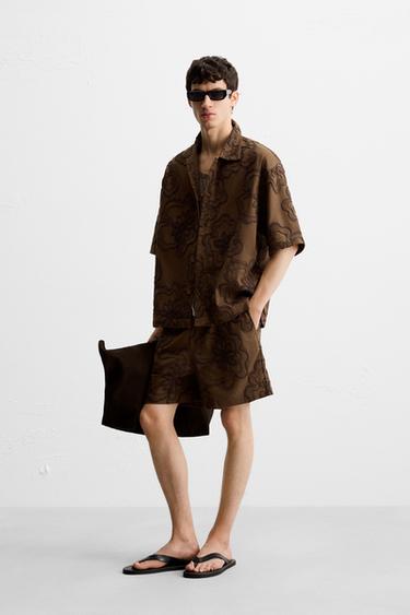CHEMISE BRODERIES RELIEF - Chocolat de Zara - Image 3