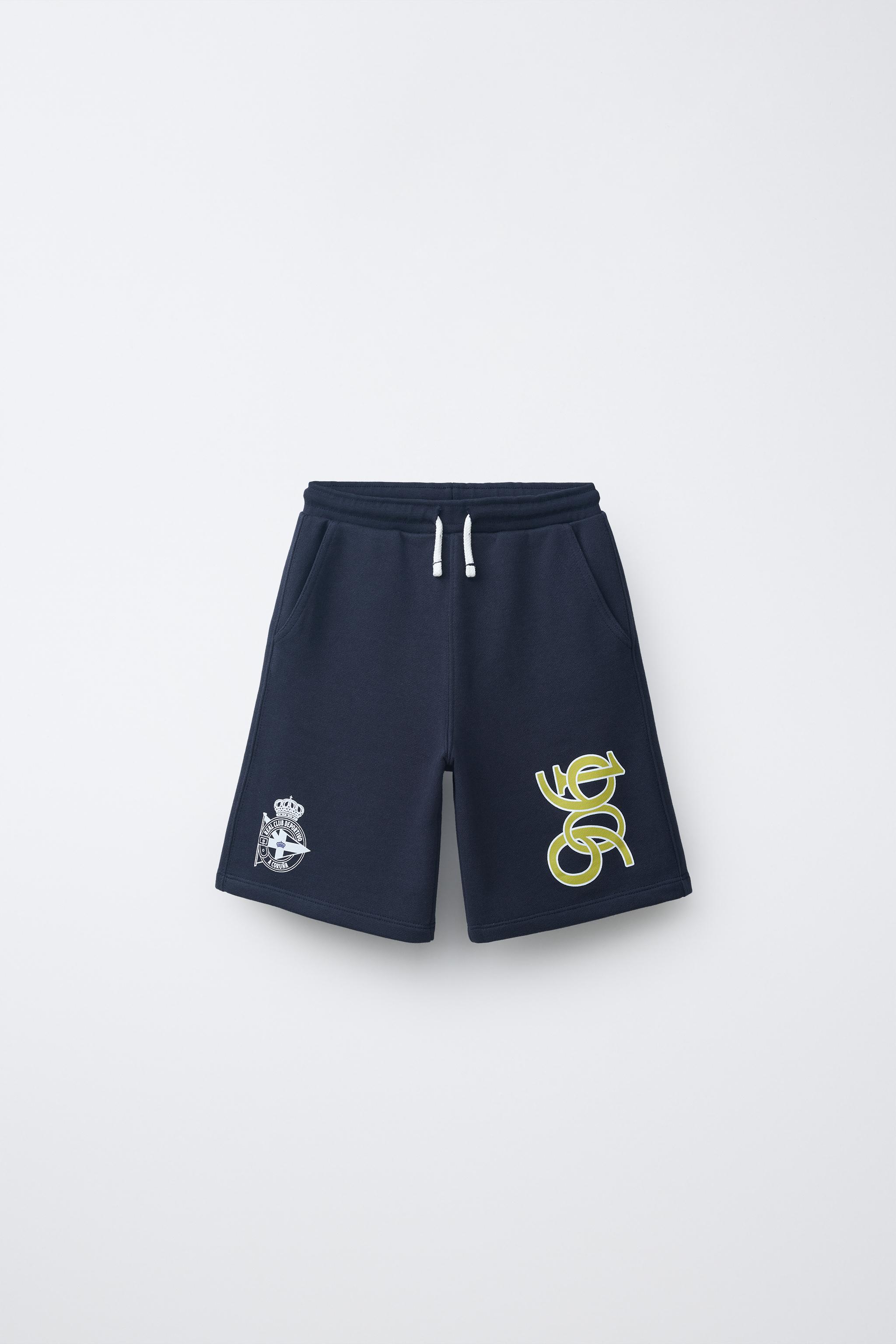 RC DEPORTIVO DE A CORUÑA BERMUDA SHORTS — navy
