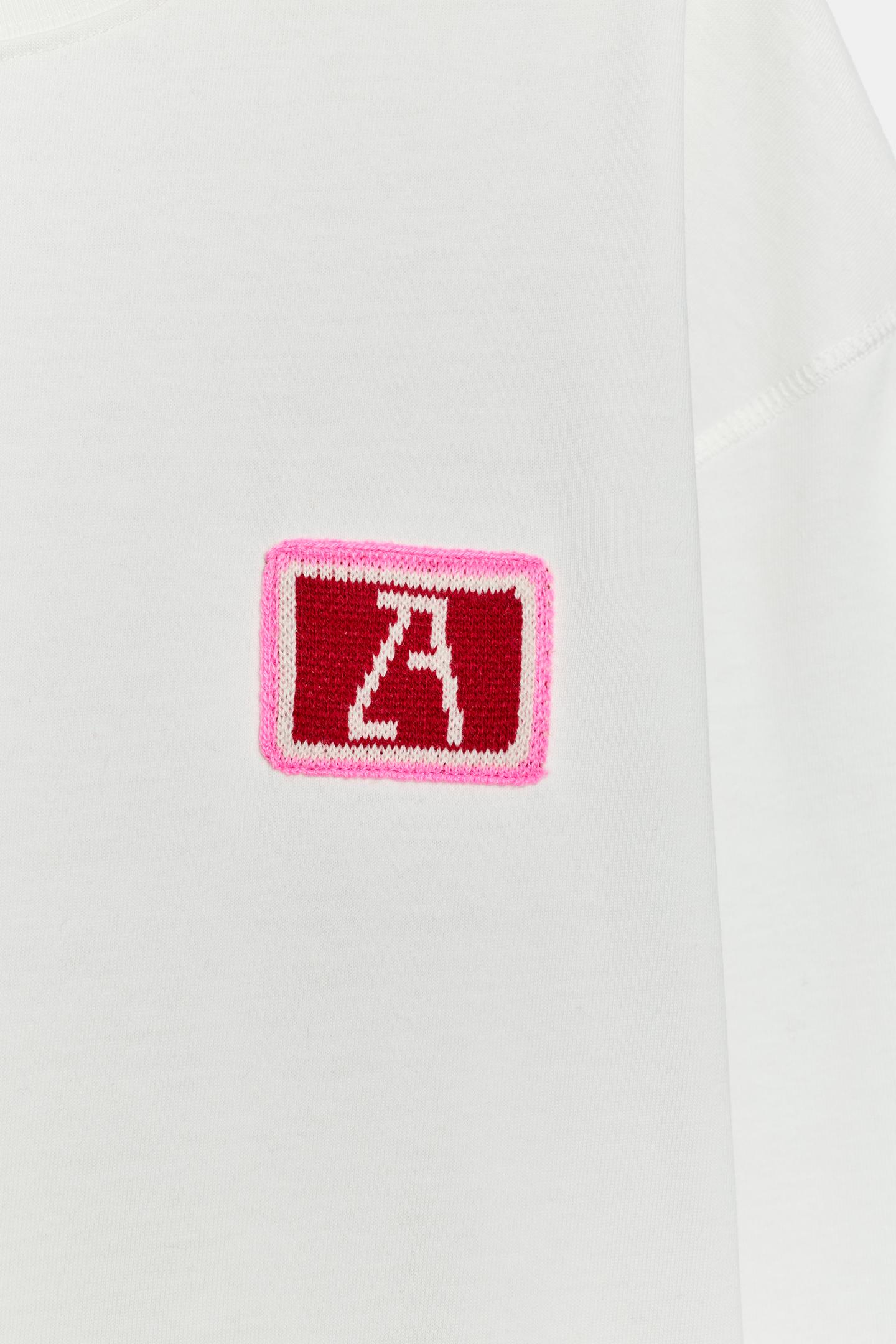 Футболка Zara Embroidered Detail, цвет: Устричный белый — фото 10